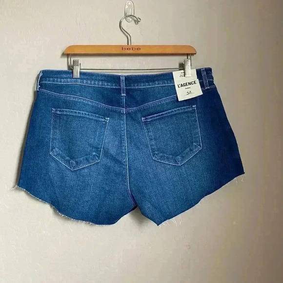 L'AGENCE Audrey Cutoff Denim Shorts DAYTONA Size 32 - Picture 10 of 10